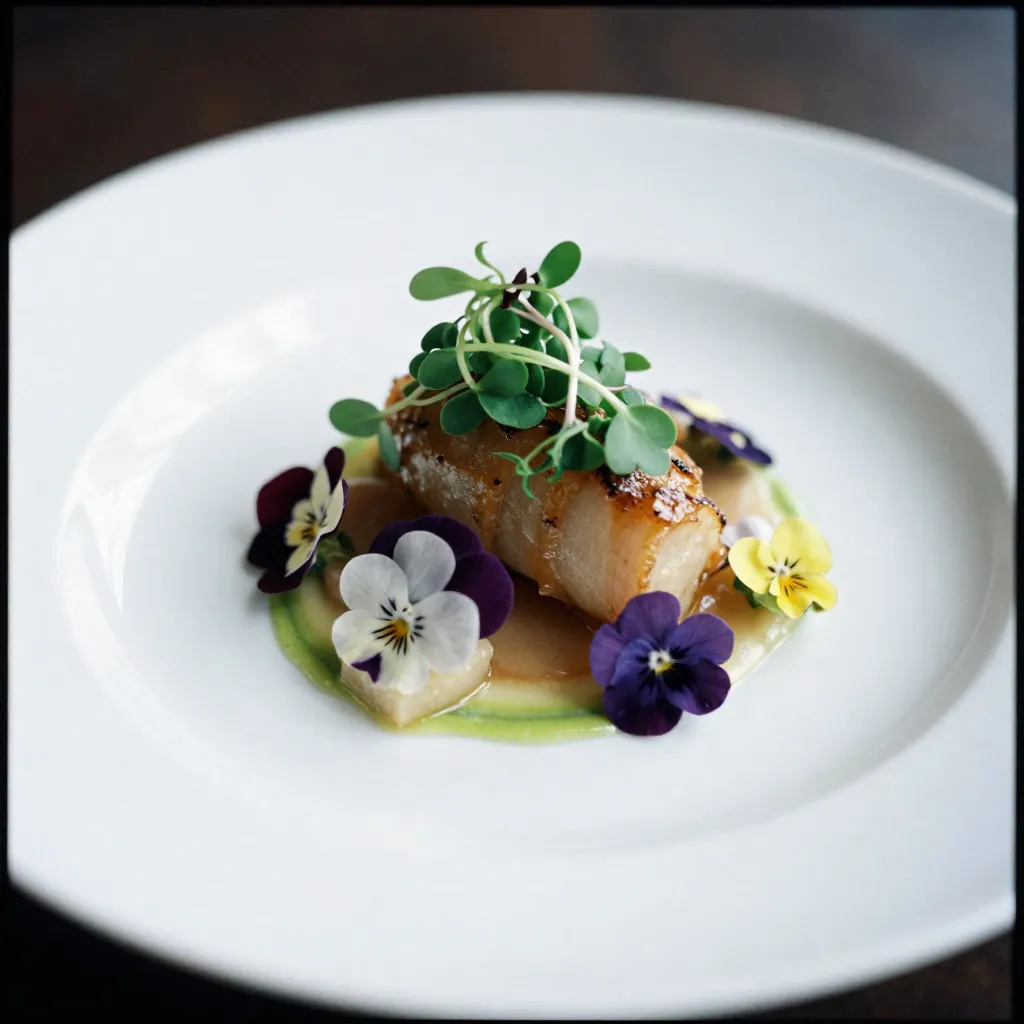 Detailed food styling with texture focus